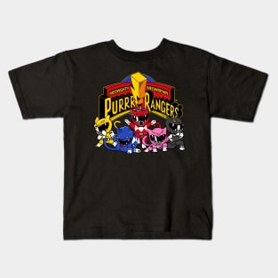 Purrr Rangers Cat Shirt Kids T-Shirt